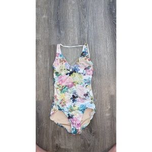 Capezio floral leotard